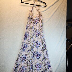 Forever 21 Dress Womens Medium Maxi Floral Lavender CottageCore Whimsical Beauty